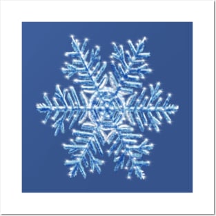 Snowflake Crystal Posters and Art